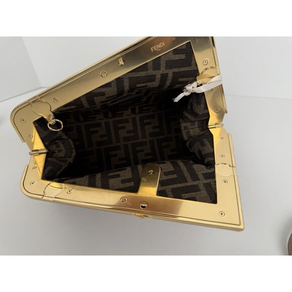 Fendi Beige Python Small First Clutch Bag - Picture 16 of 16